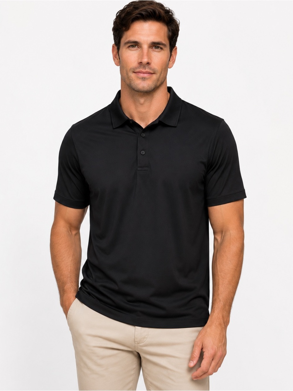 lululemon Evolution Short-Sleeve Polo Black Size M